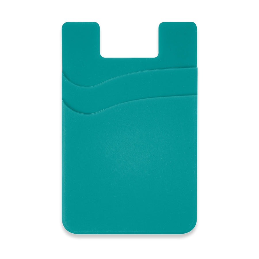 Cipher Dual Silicone Phone Wallet (Teal)