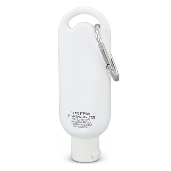Summit TRENDS Everyday SPF 50+ Carabiner Sunscreen 50ml (White)