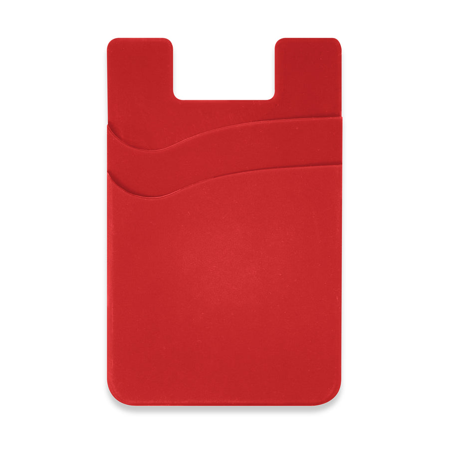 Pixel Dual Silicone Phone Wallet - Full Colour (Red)