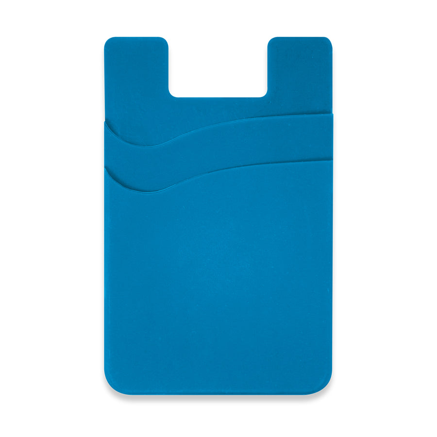Pixel Dual Silicone Phone Wallet - Full Colour (Light Blue)
