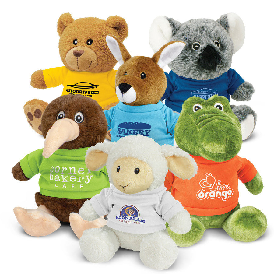 Cuddle Assorted Plush Toys (T-Shirt: White)