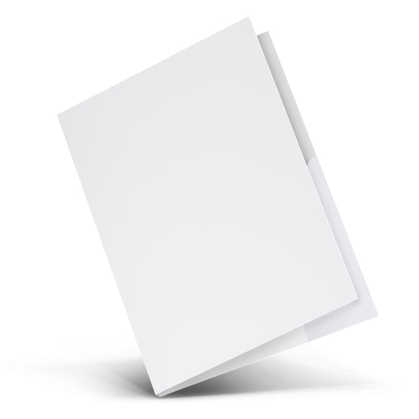Quire A4 Presentation Folder with Spine (White)
