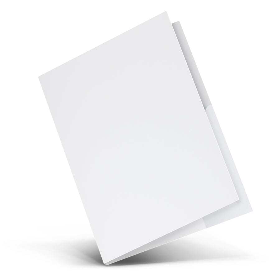 Quire A4 Presentation Folder with Spine (White)