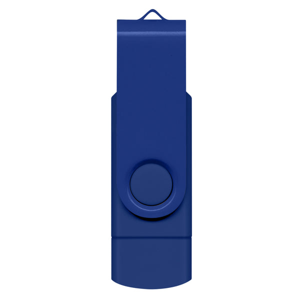Apex 8GB Dual Flash Drive (Dark Blue)