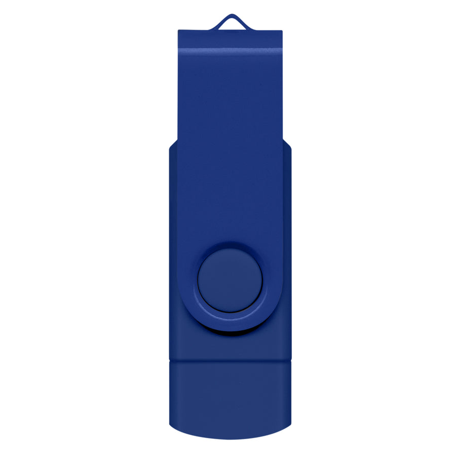 Apex 8GB Dual Flash Drive (Dark Blue)