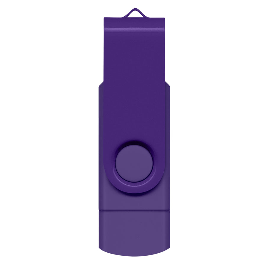 Apex 8GB Dual Flash Drive (Purple)