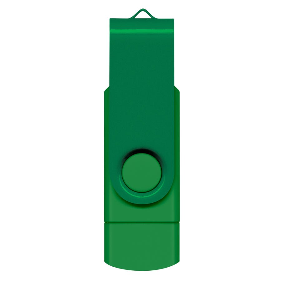 Apex 8GB Dual Flash Drive (Dark Green)