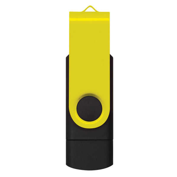 Apex 16GB Dual Flash Drive (Yellow)
