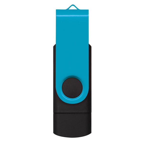 Apex 16GB Dual Flash Drive (Light Blue)