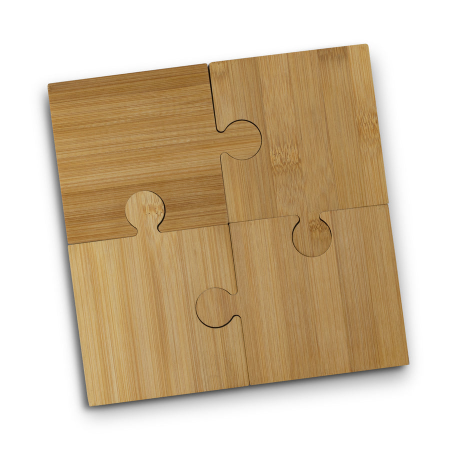 NATURA Puzzle Coaster - Set of 4 (Natural)