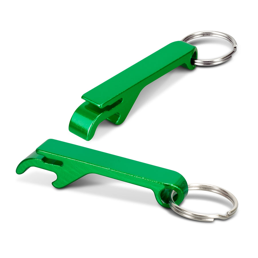 Fob Metal Bottle Opener Key Ring (Green)