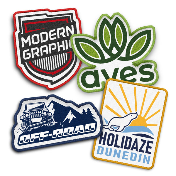 Mark Custom Woven Patch (White)