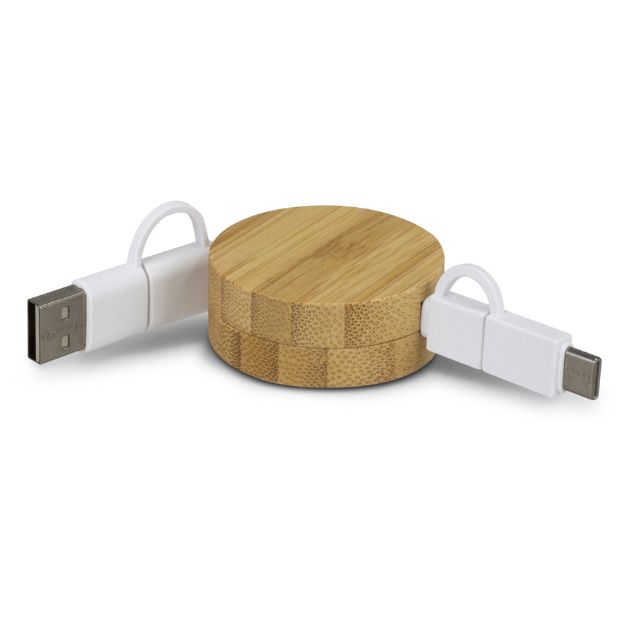 Pulse Retractable Charging Cable (Natural/White)