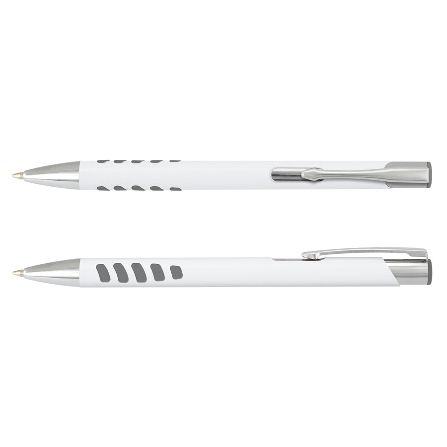 Onyx Grip Pen - White Barrel (White/Grey)