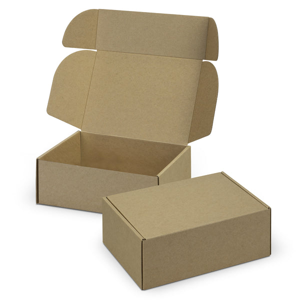 Vault Die Cut Box with Locking Lid - 225x167x83mm (Natural/Natural)