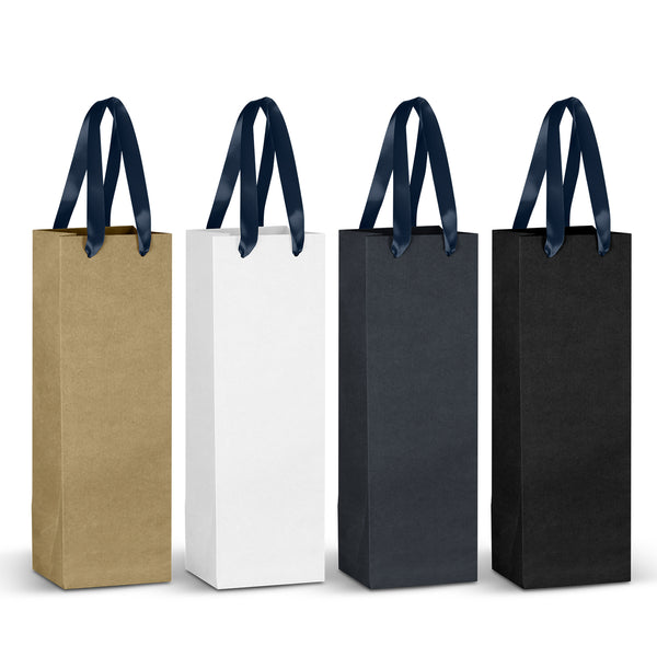 Cellar Ribbon Handle Paper Bag (Navy)