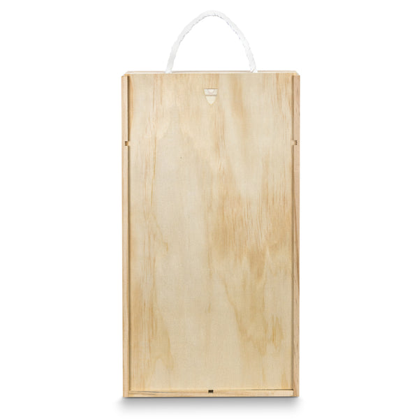 Flax Wine Gift Box - Double (Natural)