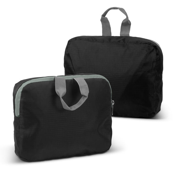 Packaway Foldable Backpack (Black/Grey)