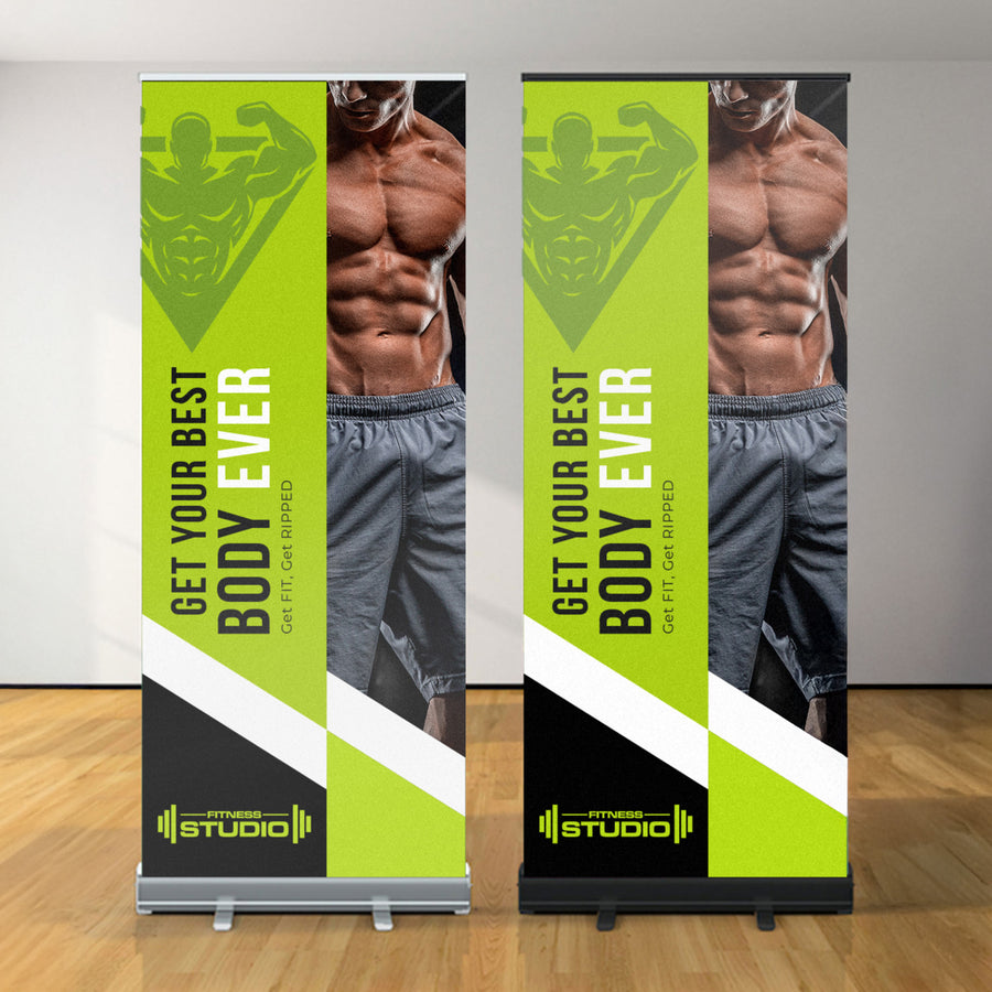 Elite Premium Pull Up Banner (White)