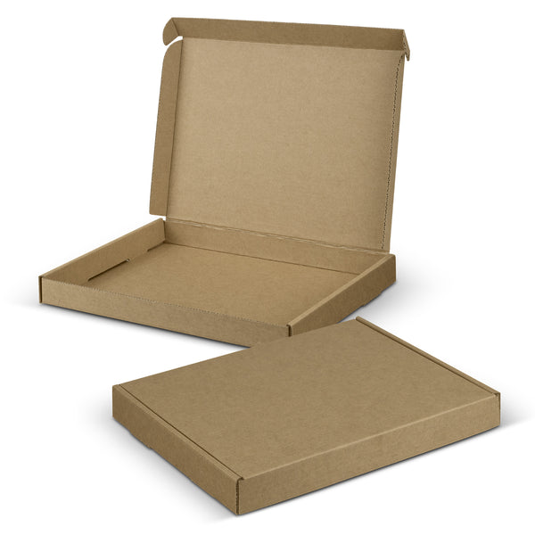 Vault Die Cut Box with Locking Lid - 230x165x22mm (Natural/Natural)