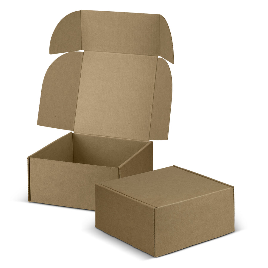Vault Die Cut Box with Locking Lid - 167x167x83mm (Natural/Natural)
