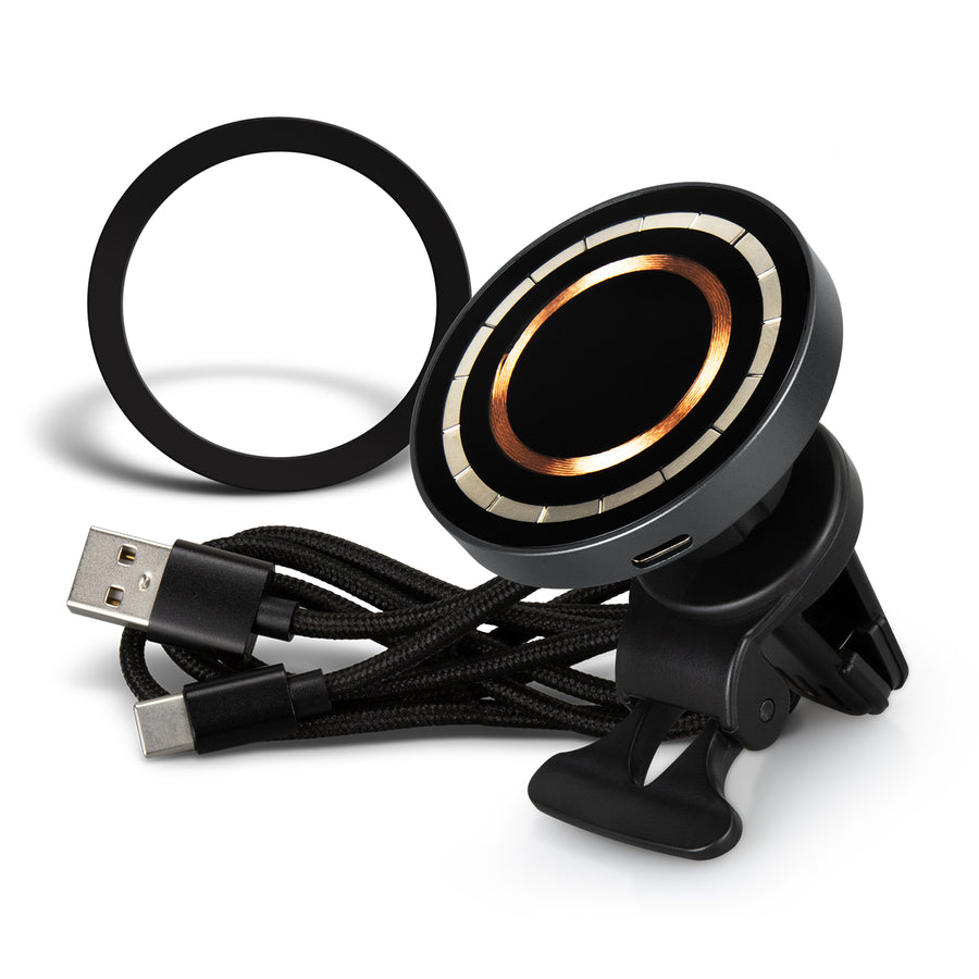 INGENIO Arc Wireless Car Charger (Gunmetal/Black)