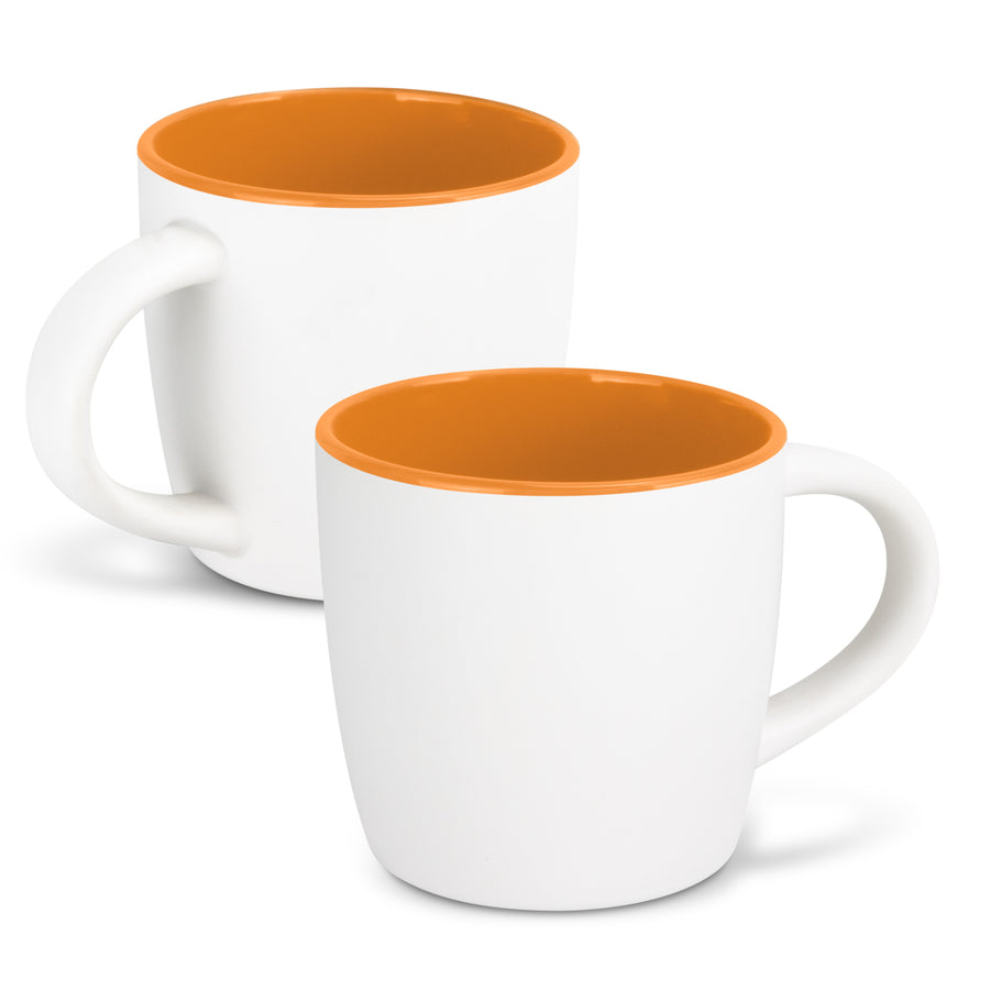 Brew Coffee Mug - Two-Tone (White/Orange)