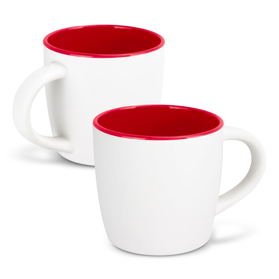 Brew Coffee Mug - Two-Tone (White/Red)