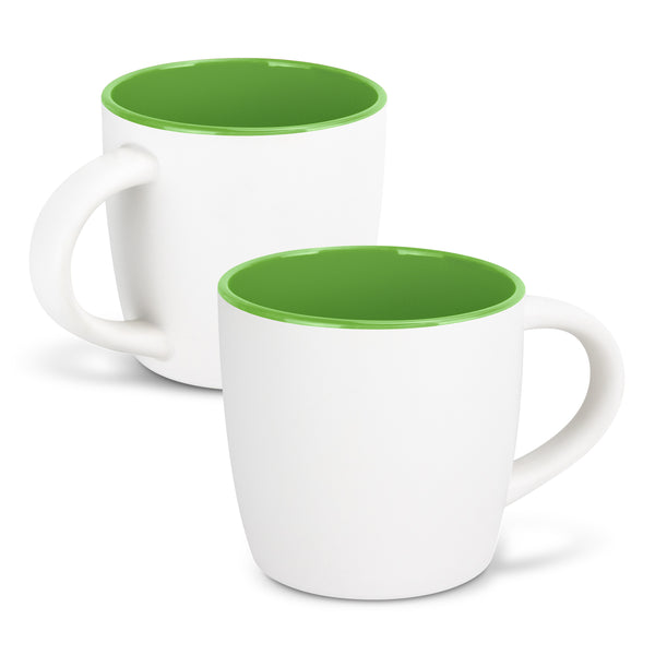 Brew Coffee Mug - Two-Tone (White/Bright Green)