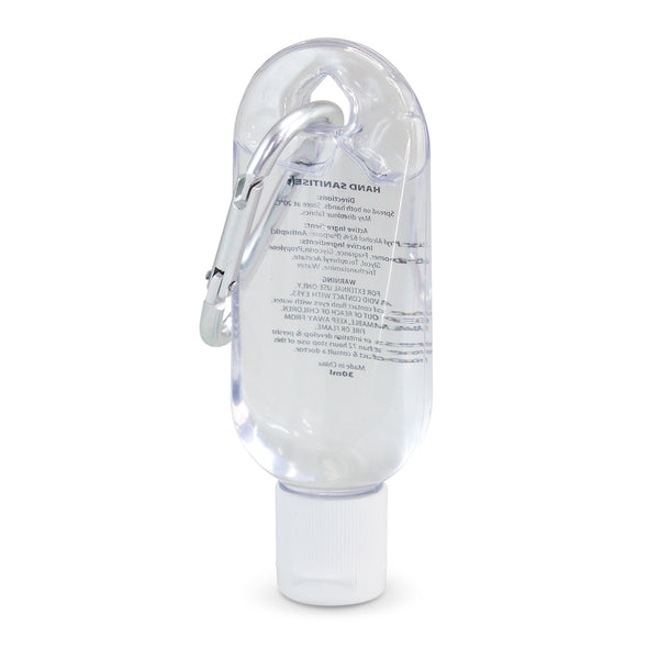 Alpine Carabiner Hand Sanitiser 30ml (Clear)