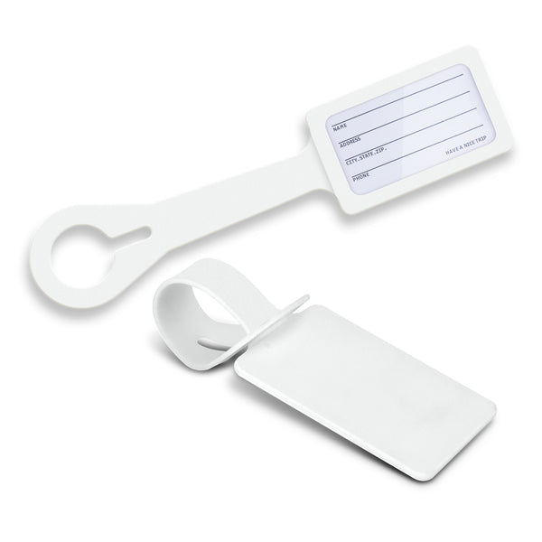 Flex Silicone Luggage Tag (White)