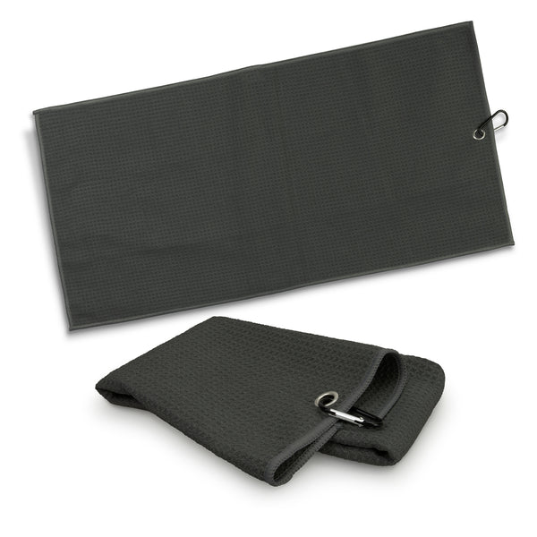 Drift Waffle Golf Towel (Black)
