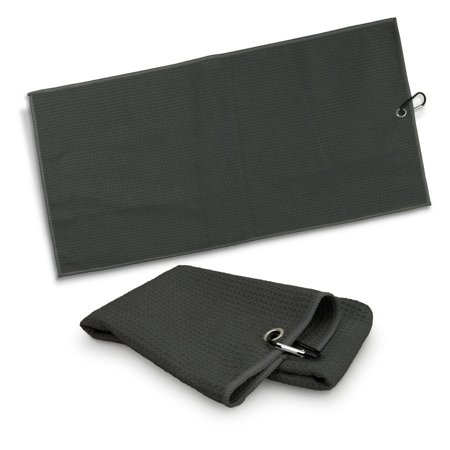 Drift Waffle Golf Towel (Black)