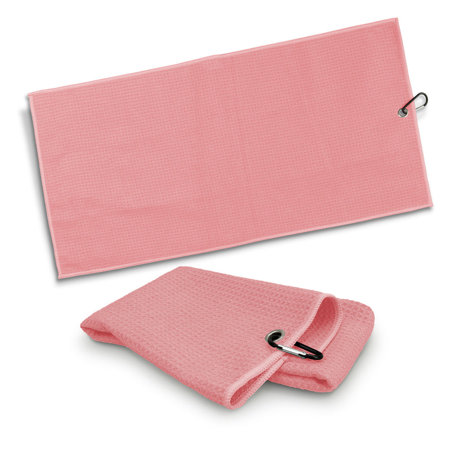 Drift Waffle Golf Towel (Pink)