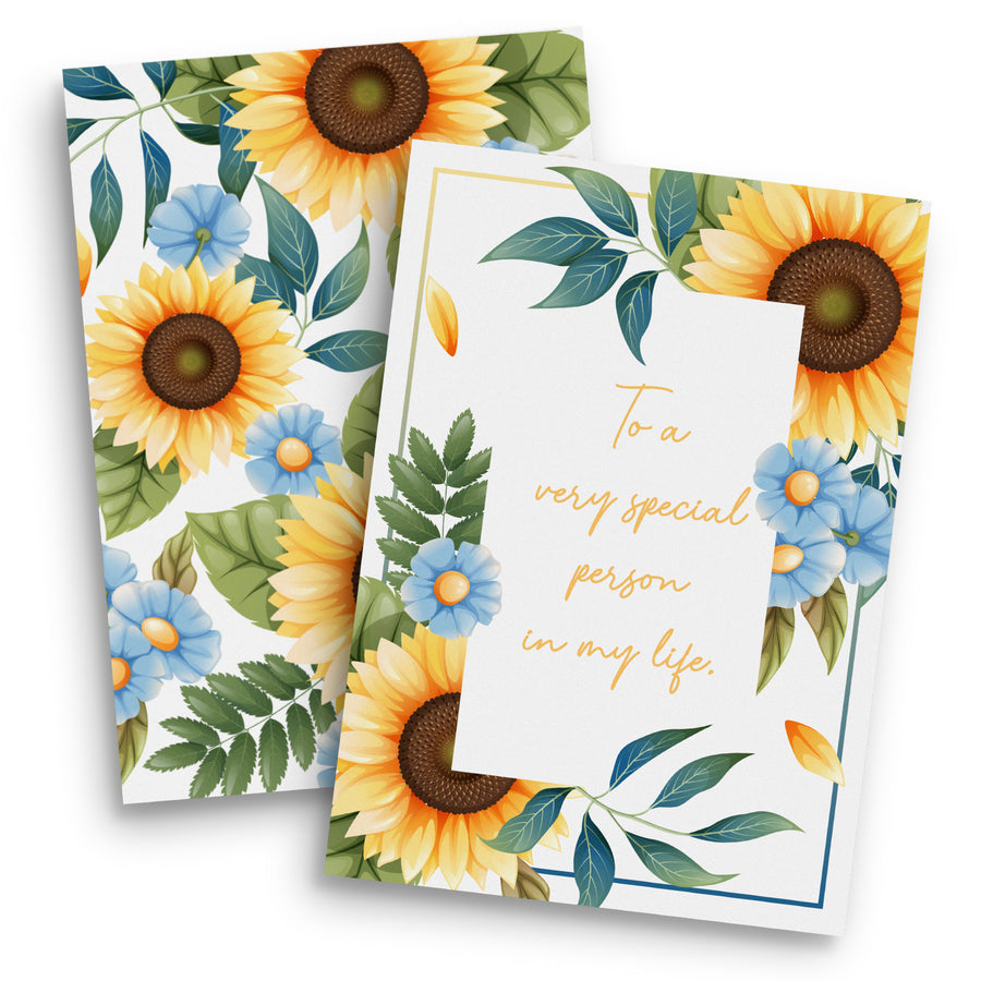 Parchment A4 Message Card (White)