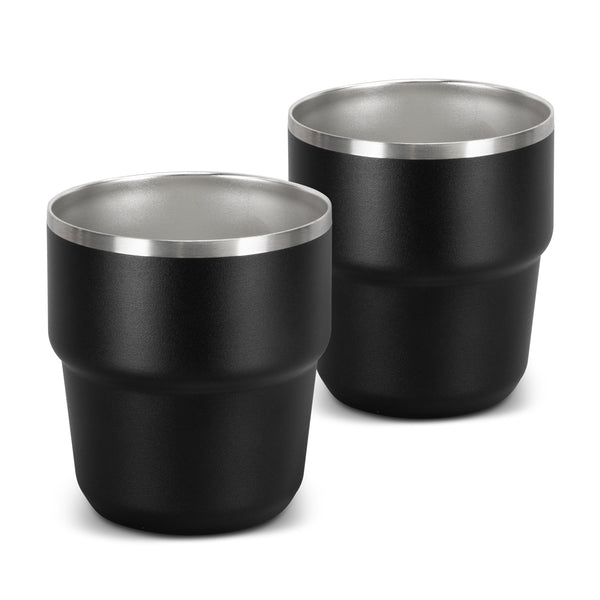 Frontier Stackable Cups - Set of 2 (Black)