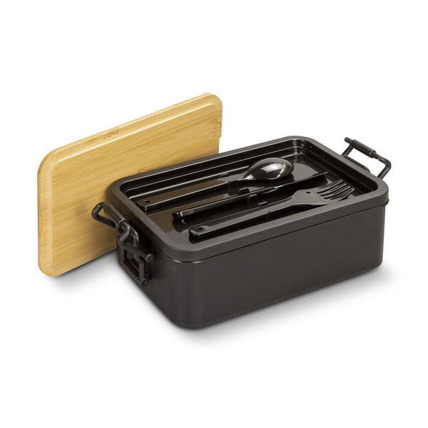 Grain Expandable Lunch Box (Natural/Black)