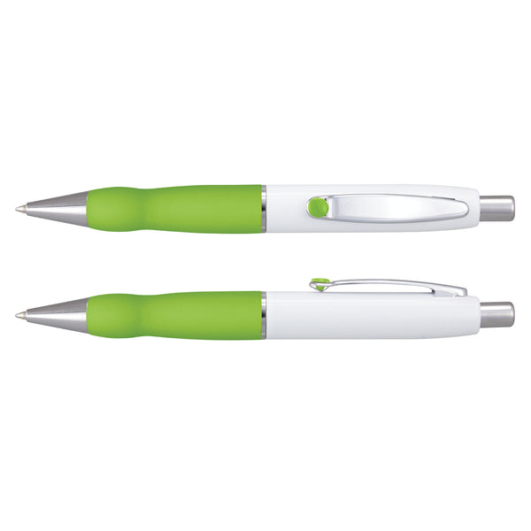 Sterling Pen - White Barrel (Bright Green)