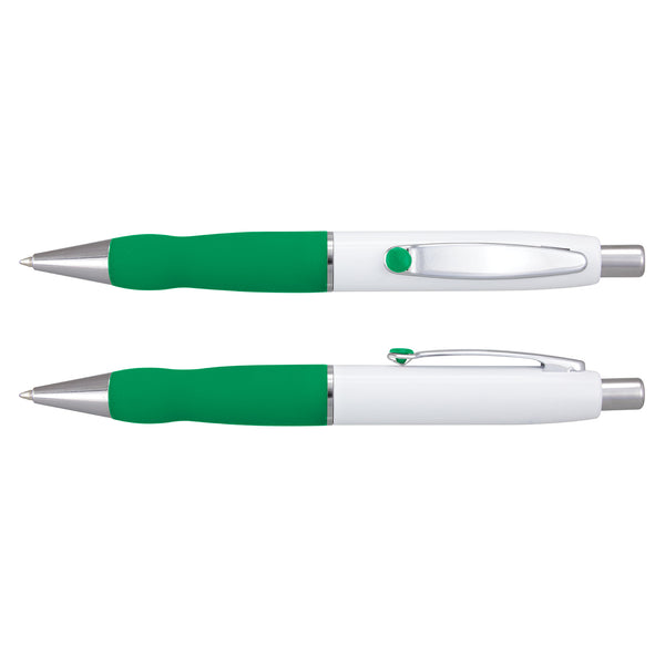 Sterling Pen - White Barrel (Dark Green)