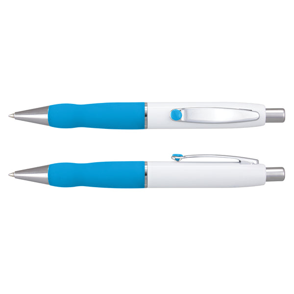 Sterling Pen - White Barrel (Light Blue)