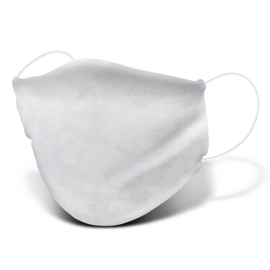 Shield Reusable Face Mask Full Colour - Large (White)