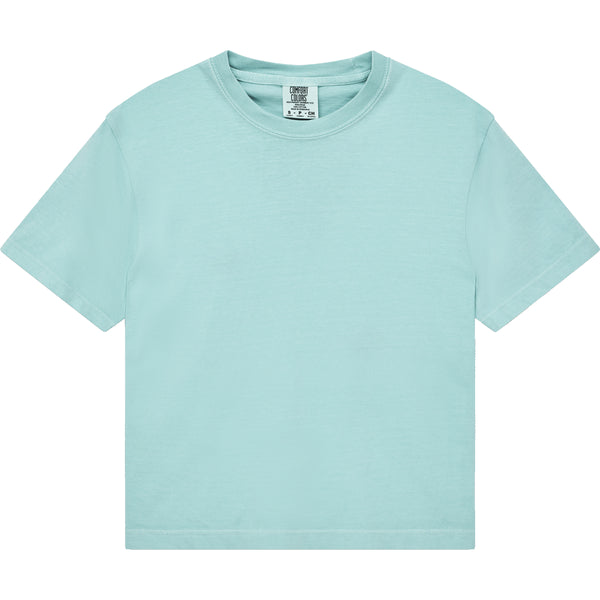 Comfort Colors 3023CL Boxy Cropped T-Shirt (Chalky Mint)