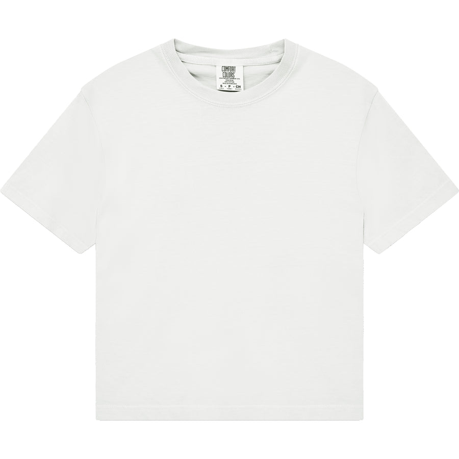 Comfort Colors 3023CL Boxy Cropped T-Shirt (White)