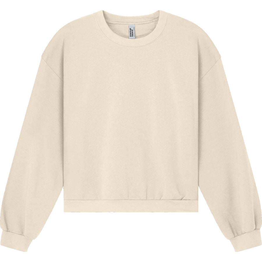 American Apparel RF494 Boxy Cropped Crewneck (Bone)
