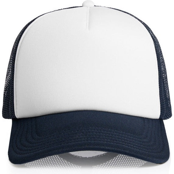 AS Colour Frame Foam Two-Tone Trucker | 1163 (White/Navy)