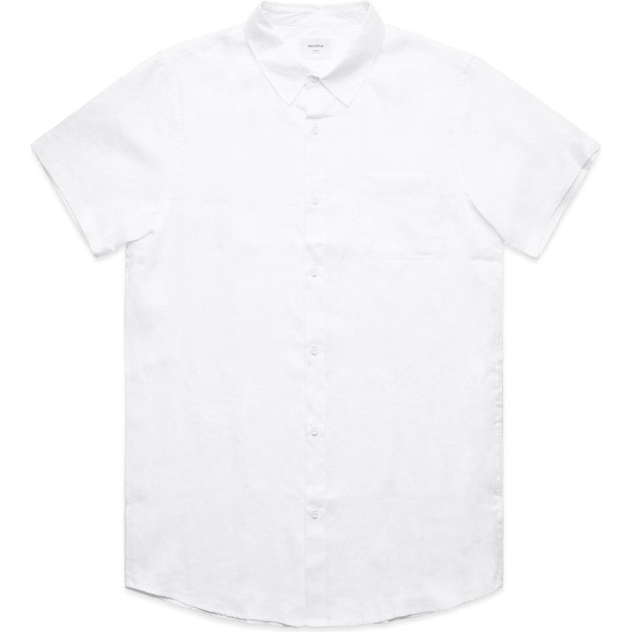 AS Colour Linen S/S Shirt | 5420 (White)