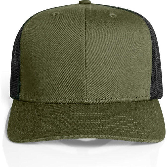 AS Colour Mesh Contrast Trucker Cap | 1191 (Army/Black)