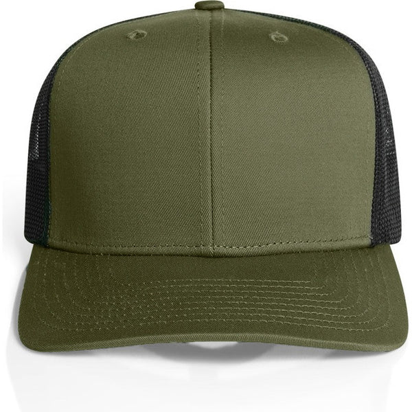 AS Colour Mesh Contrast Trucker Cap | 1191 (Army/Black)