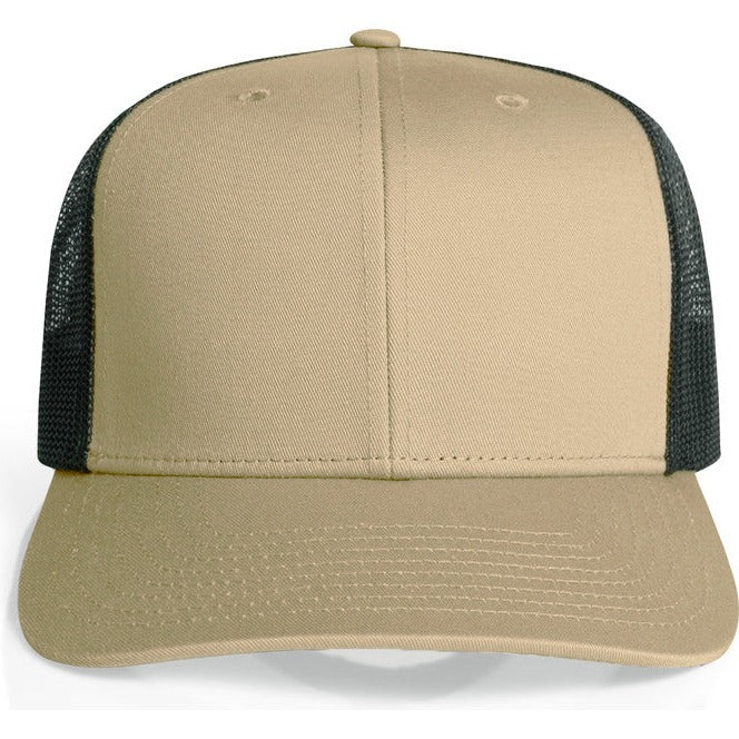 AS Colour Mesh Contrast Trucker Cap | 1191 (Khaki/Black)