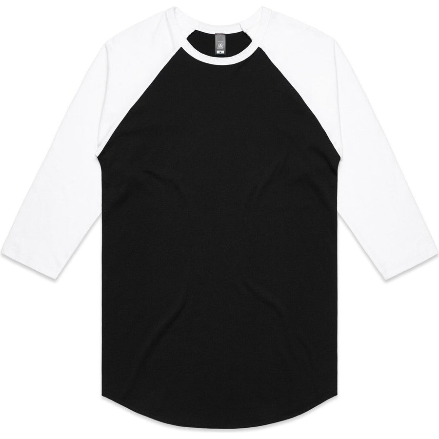 AS Colour Raglan Tee | 5012 (Black/White)